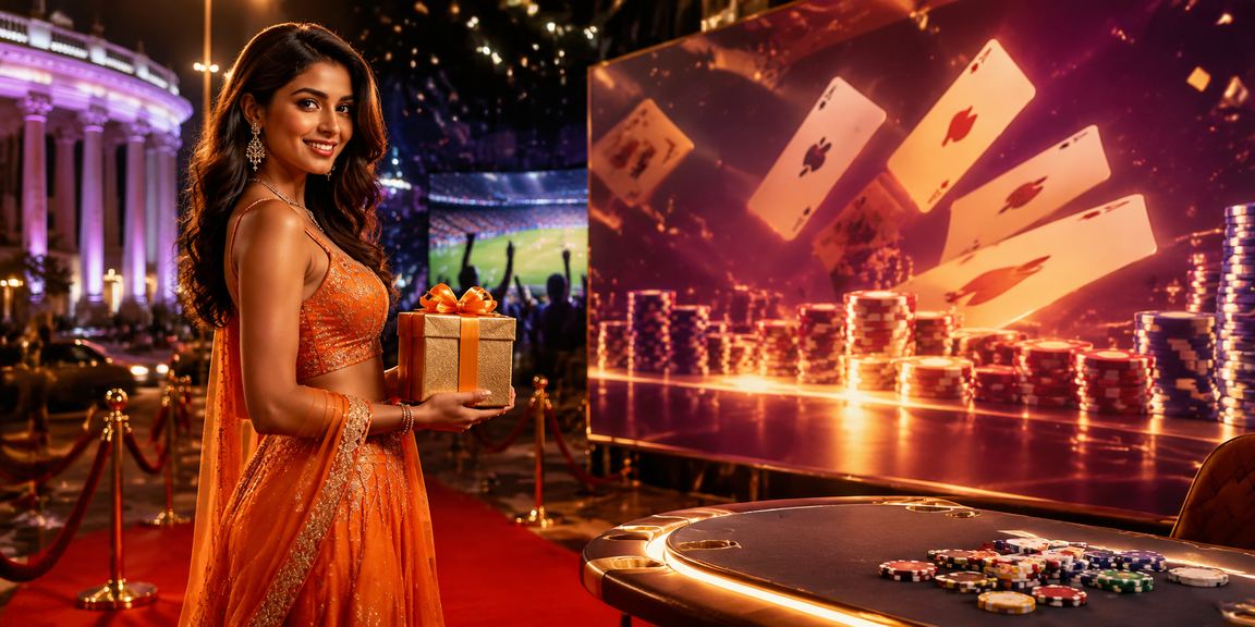 Teen Patti card game table setup