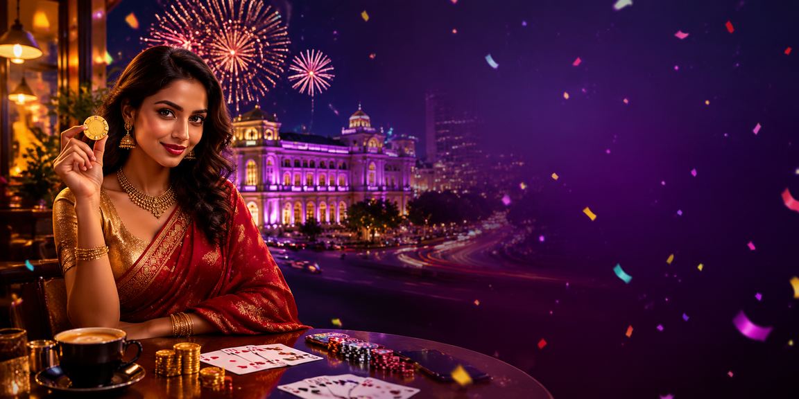 Rummy card table with players in India
